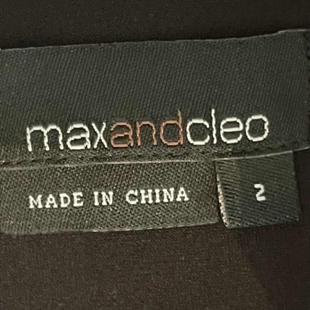 Max & Cleo Black Metallic Silver WhimsiGoth Dress NWOT Size 2 - Picture 9 of 13